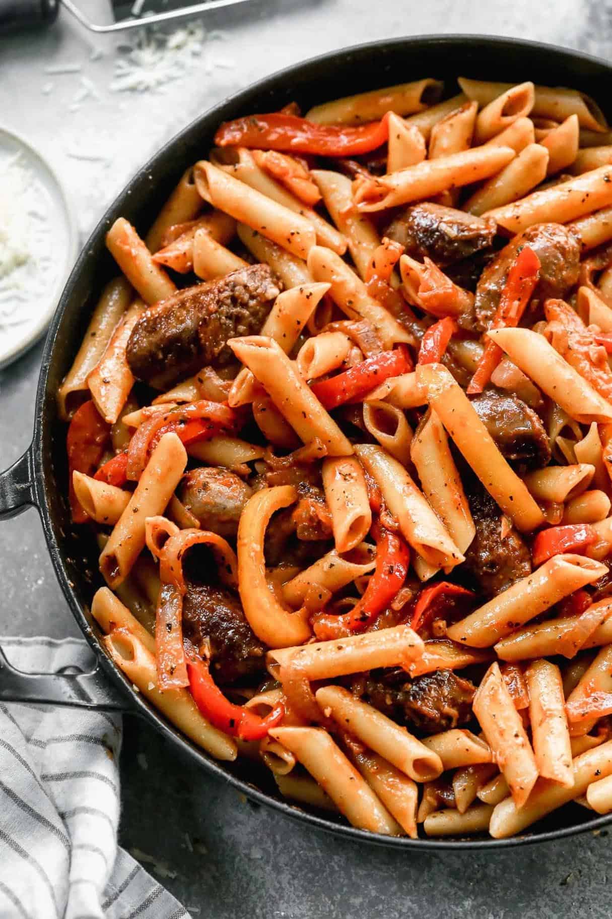 Polish Sausage and Pepper Pasta