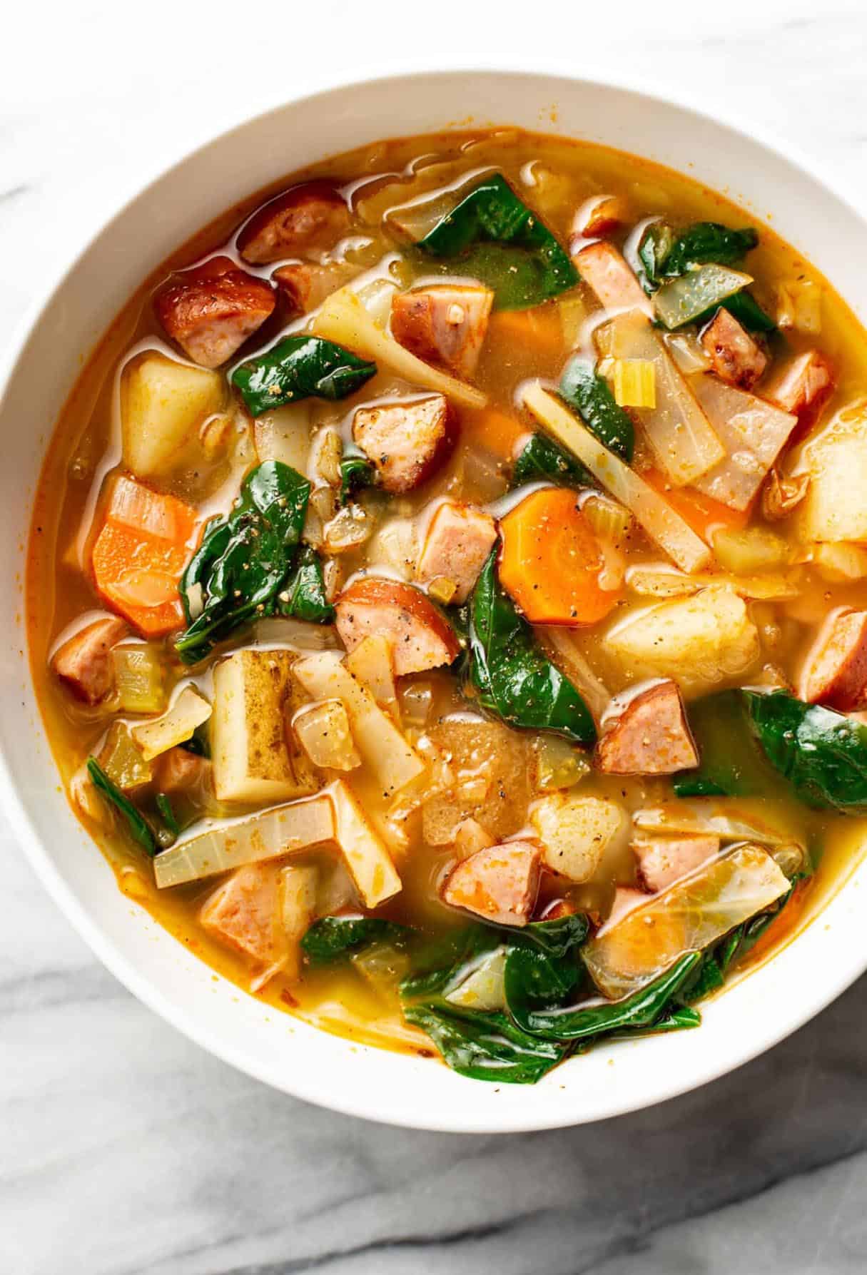 Smoked Polish Sausage Soup