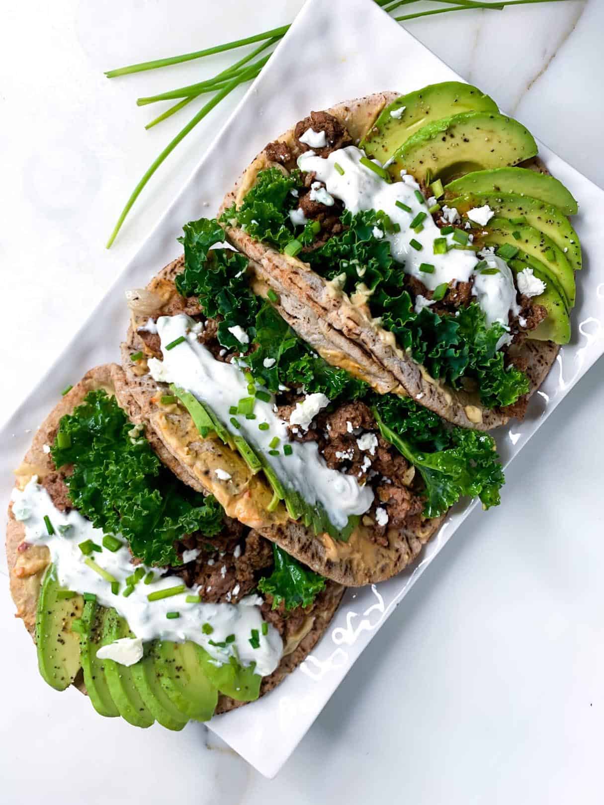 Spiced Ground Lamb Pita Recipe with Oregano, Coriander, and Paprika