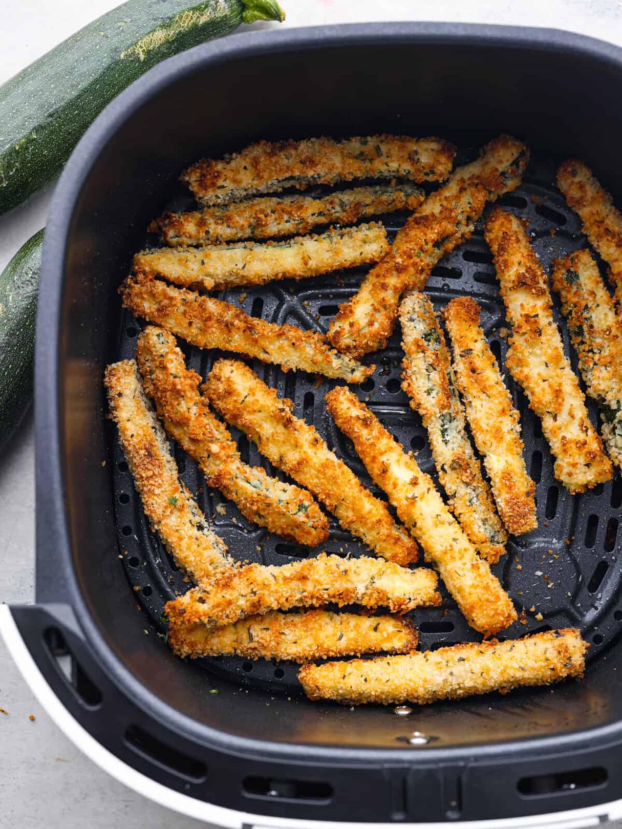 Air Fryer Keto Zucchini Fries With No Breading