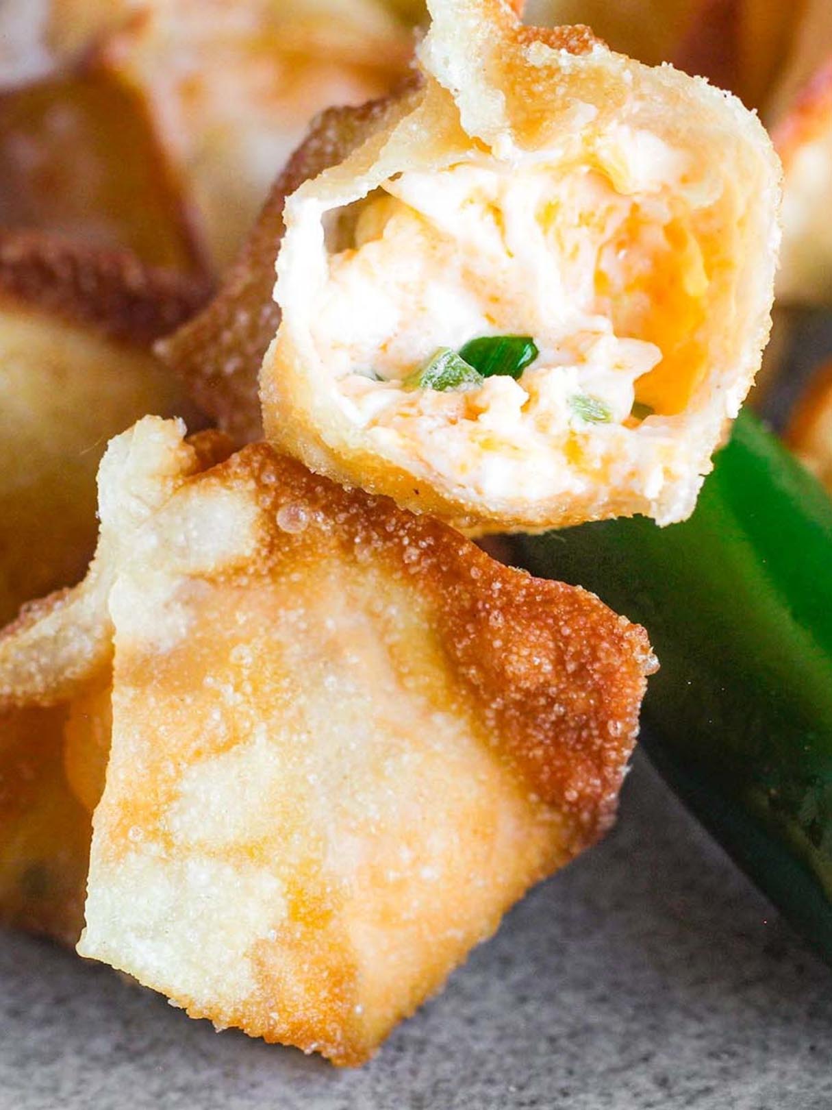 Baked Jalapeno Popper Wontons