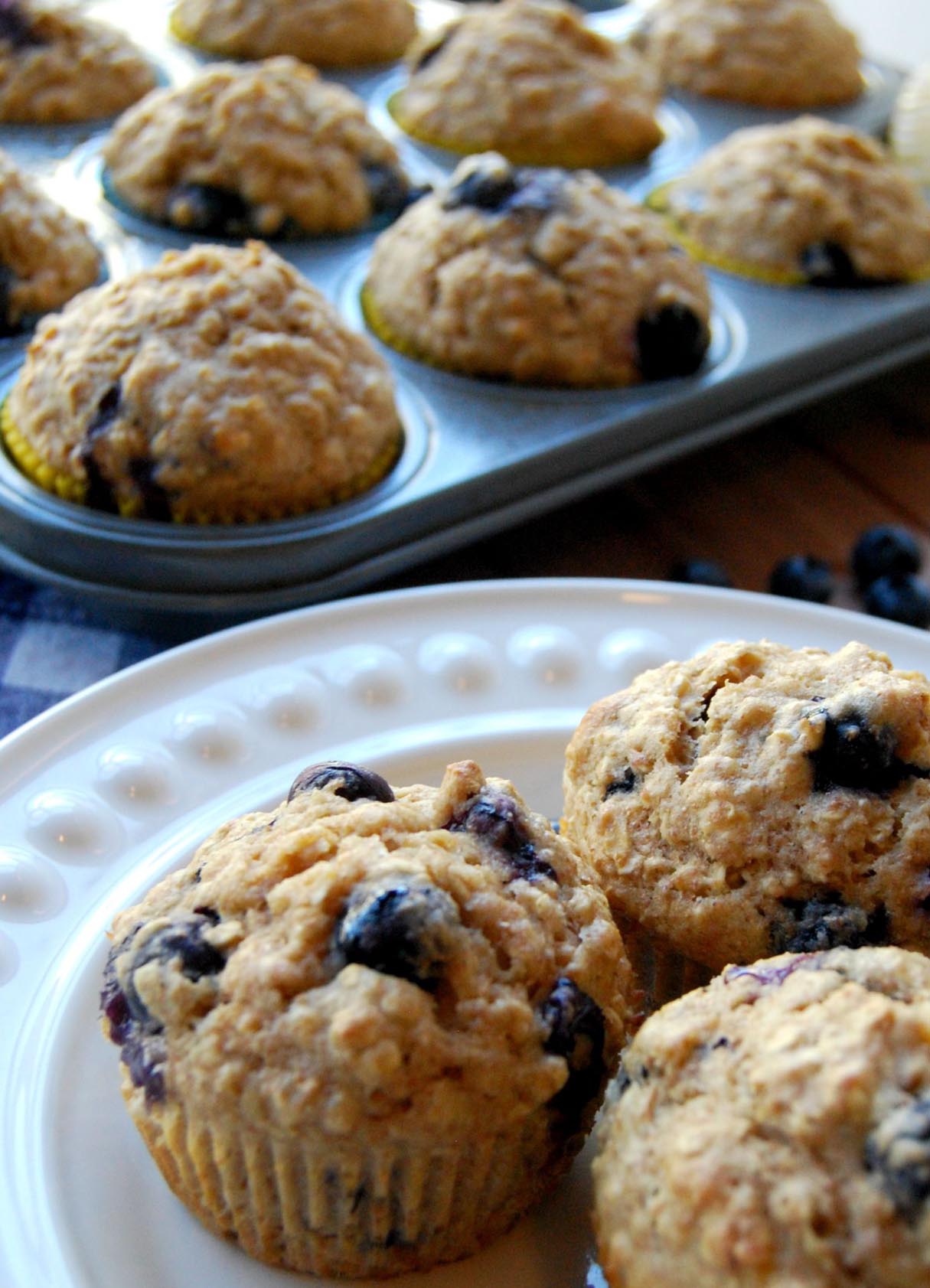 Blueberry Buckwheat Muffins (Gluten Free, Whole Grain)