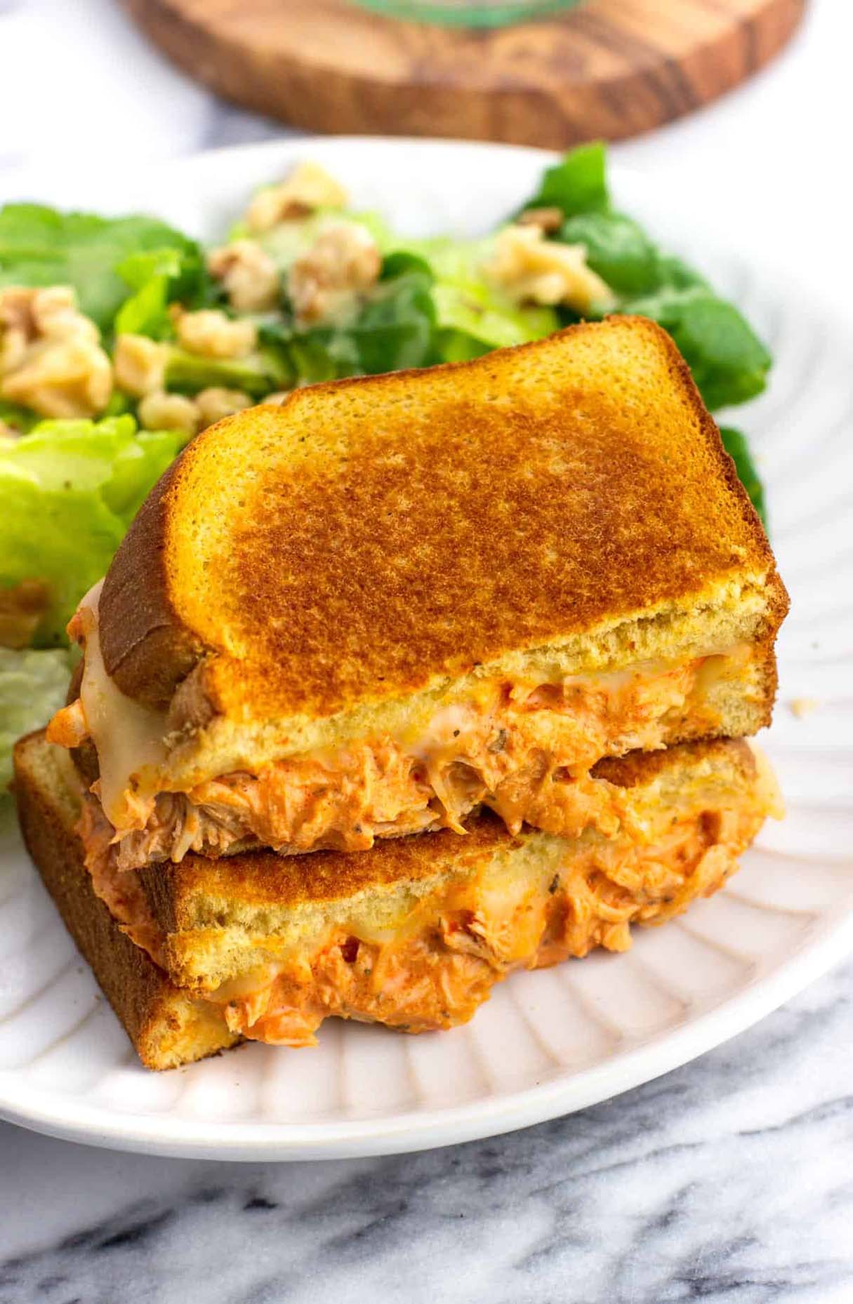 Buffalo Chicken Grilled Cheese