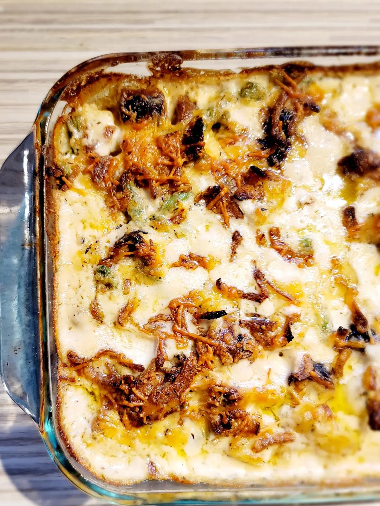 Cheesy Bratwurst Casserole for Potluck Dinner