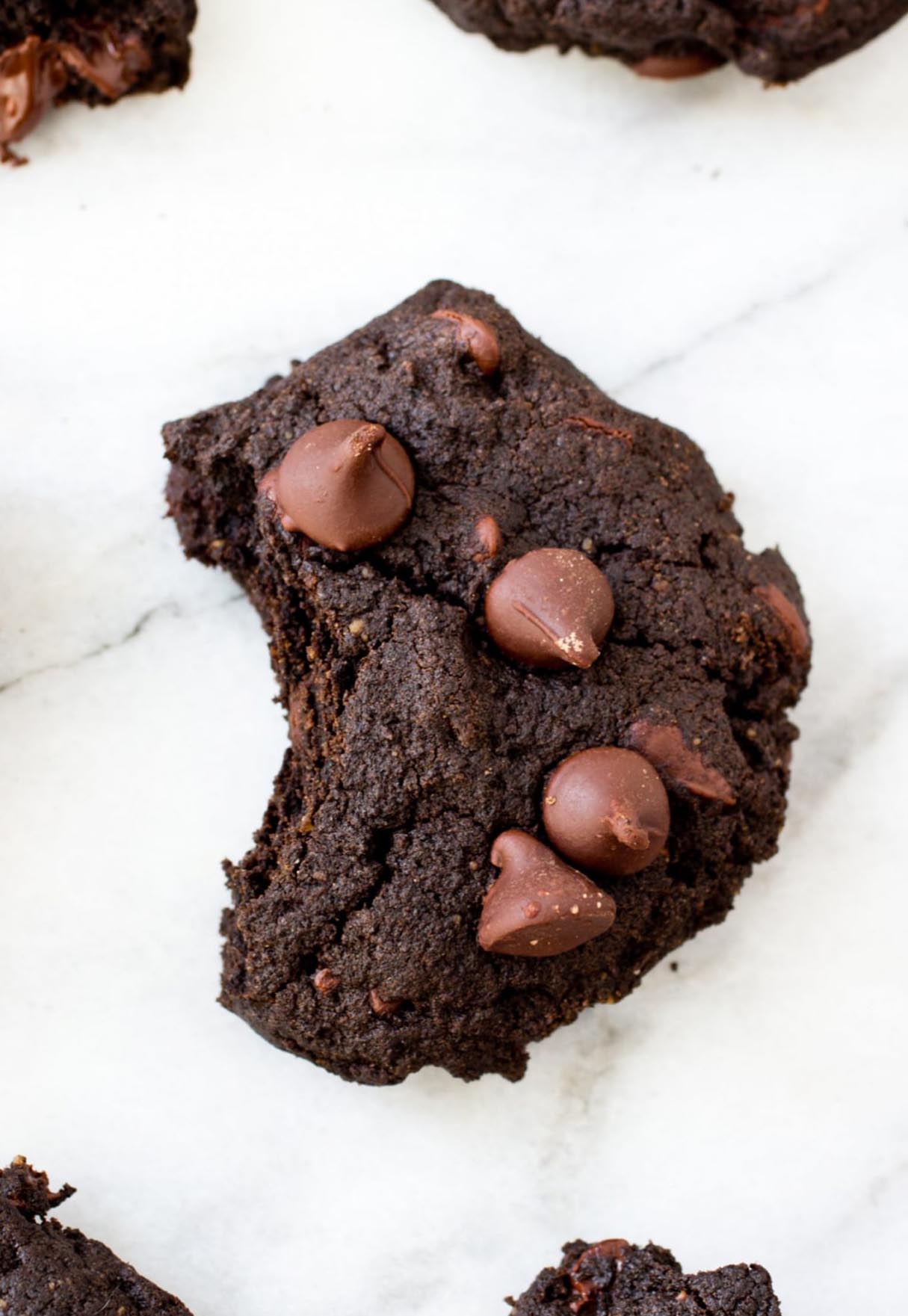 Double Chocolate Brownie Cookies (Gluten Free and Whole Grain)