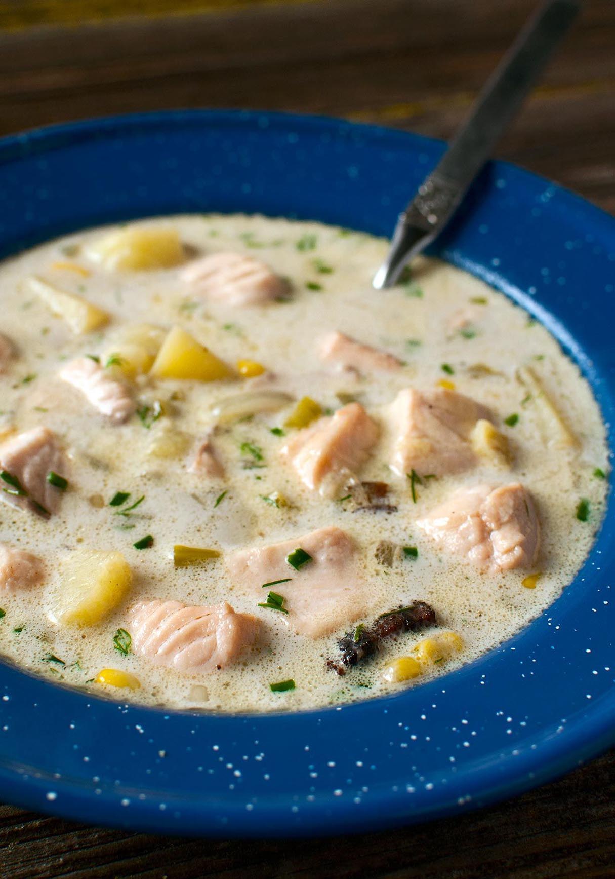 Hearty Creamy Salmon Head Soup