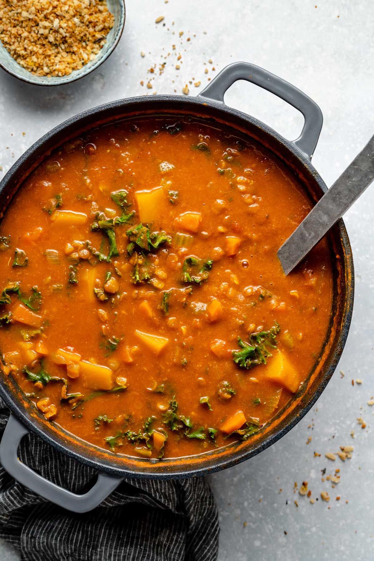 Instant Pot Mexican Soup - Easy Vegan Lentil Recipe