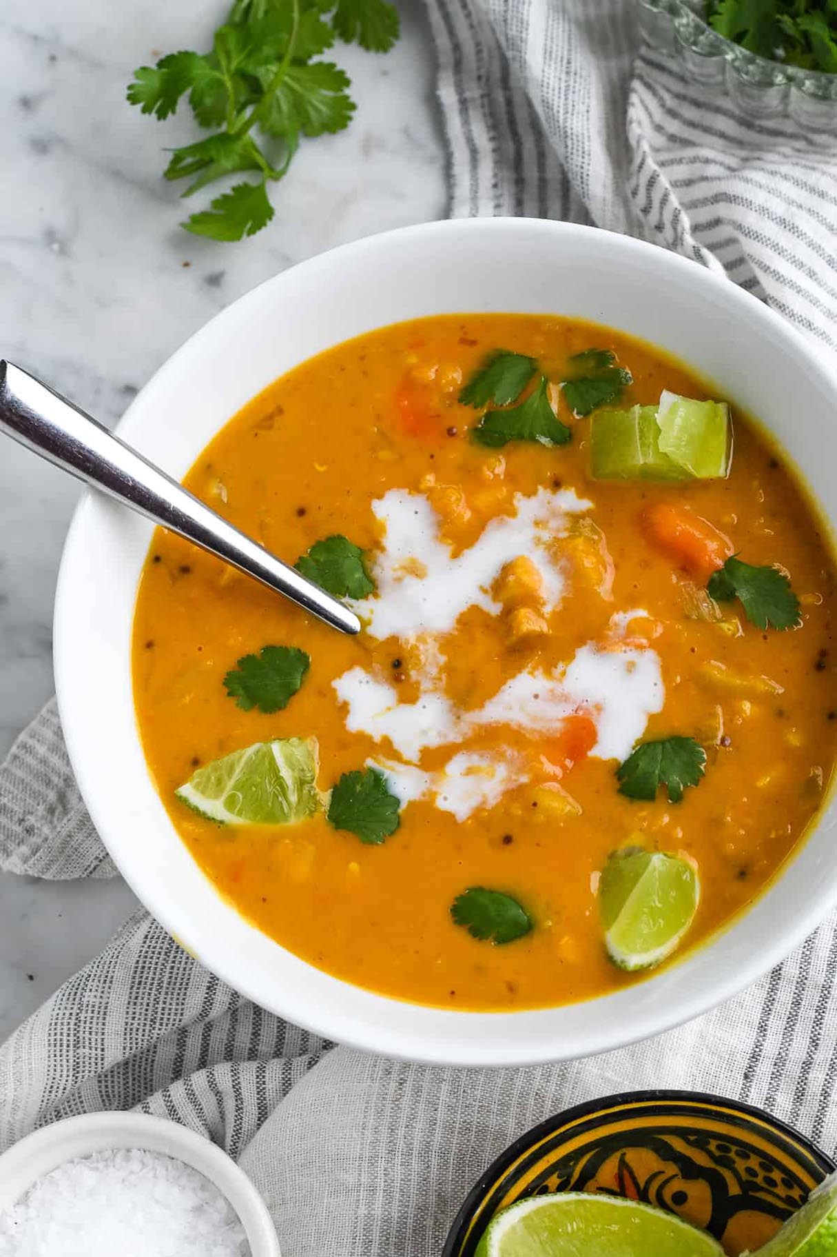 Instant Pot Mulligatawny Soup {Vegetarian, Gluten Free}