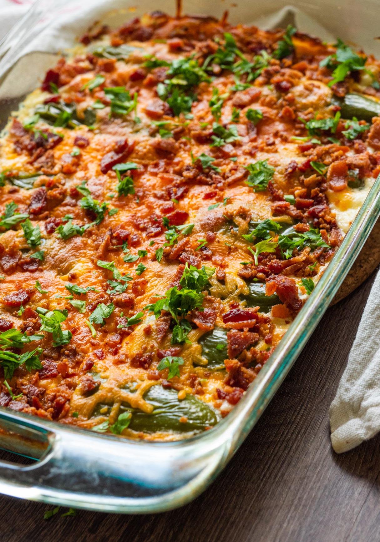 Jalapeño Popper Zucchini Casserole