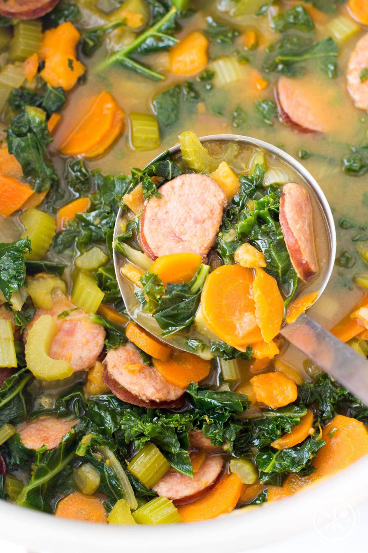 Kielbasa Sausage Vegetable Soup