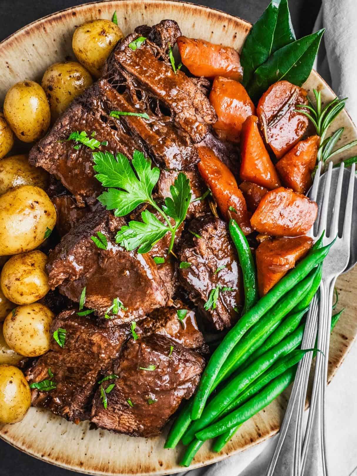 One Pot Braised Chuck Roast Recipe