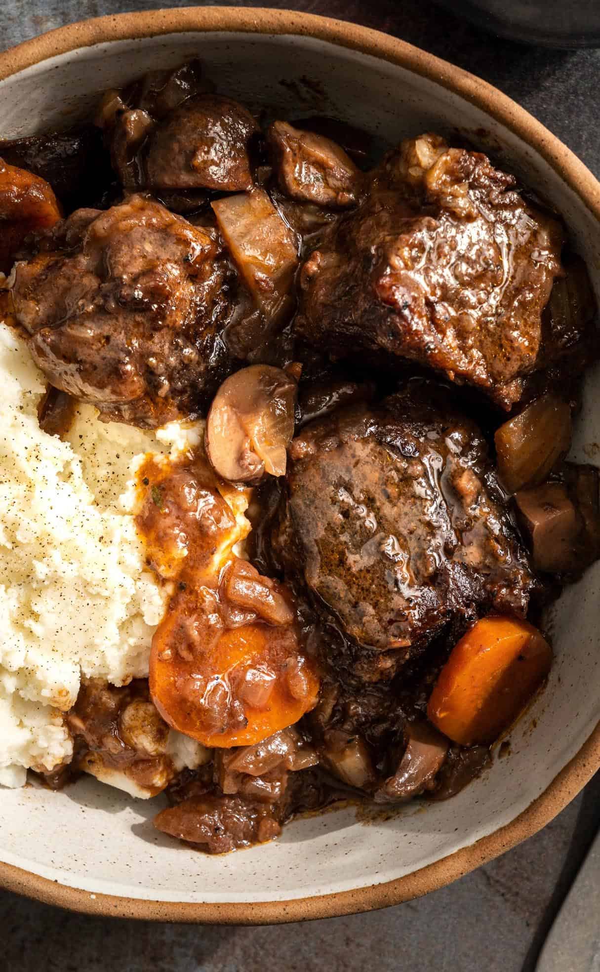 Slow Cooker Braised Beef with Carrot Mash (AIP, Paleo)