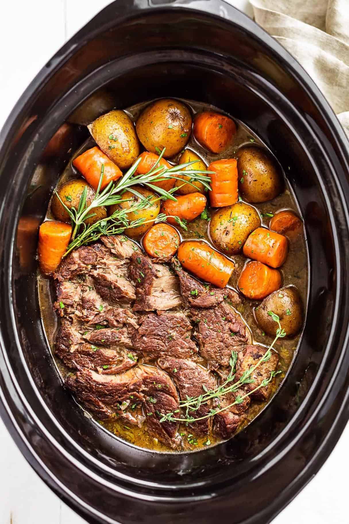 Slow Cooker German Style Pot Roast