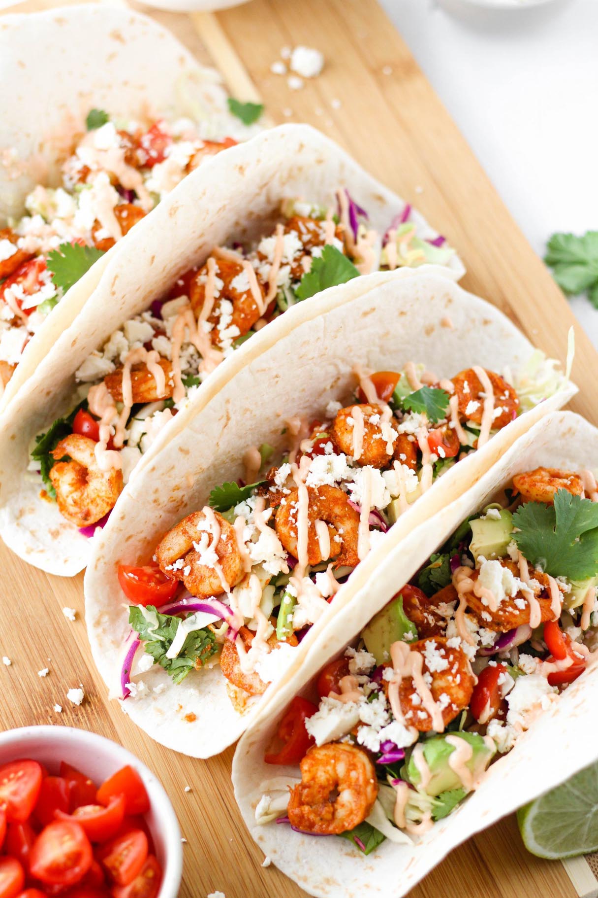 Cilantro Lime Shrimp Tacos