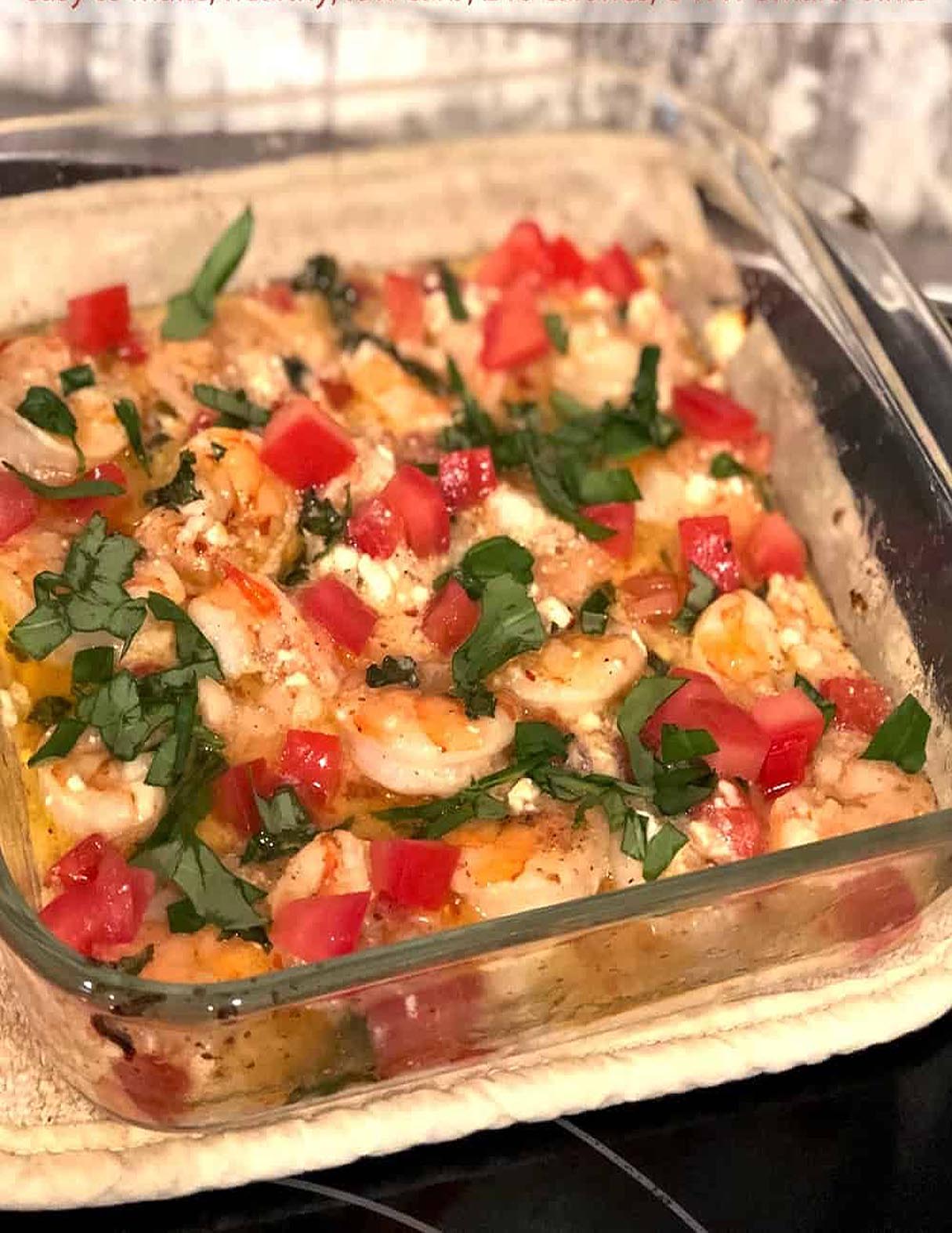 Low Carb Mediterranean Garlic Shrimp
