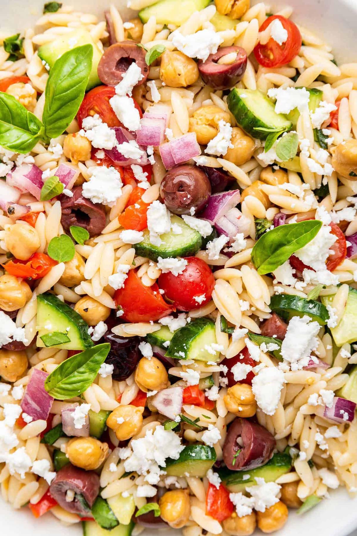 Orzo Pasta Salad with Corn and Blueberries