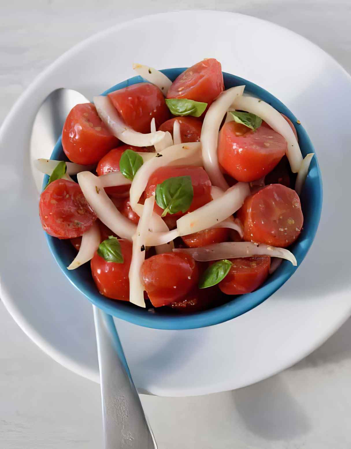Tomato-Basil and Vidalia Onion Salad